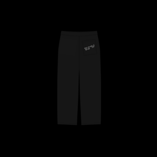 the chainsuit sweats - black