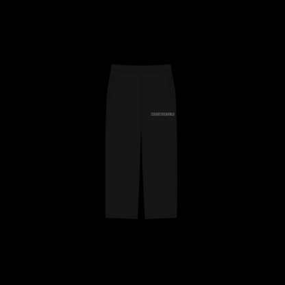 the chainsuit sweats - black